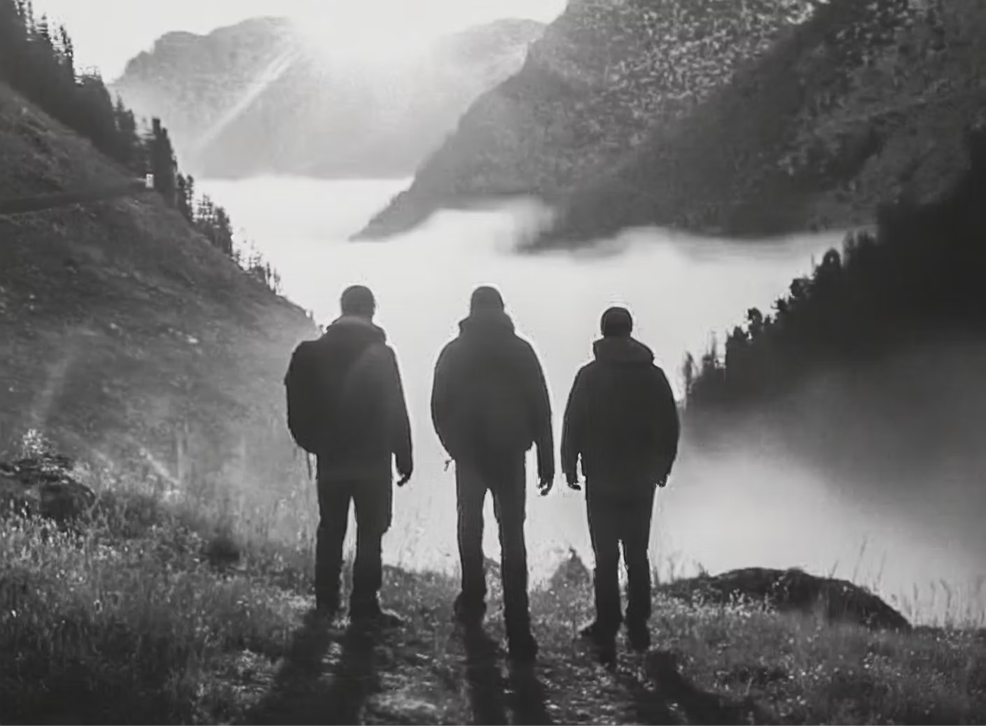 Black Peak team in an alpine setting