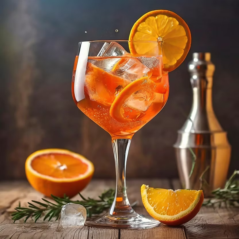 VI:TA Spritz mit Prosecco, Soda und Orange